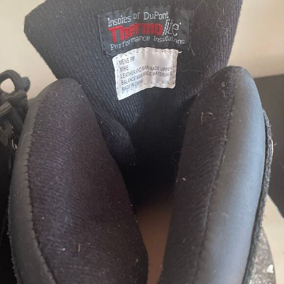 Totes Mike boots thermolite men’s winter snow black duck boots size 9M preowned - Picture 5 of 10